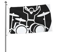 Drapeau de batteur de 6,1 x 0,9 m - Impression double face - Drapeau de jardin pour l'extérieur - Drapeaux de vacances - Bannière cadeau avec œillets - Toile de fond pour photo pour décoration