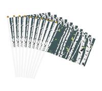 Drapeau de beauté imprimé arbre de bouleau léger pour fêtes, événements, défilés, activités sportives, assemblage facile