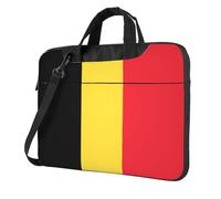 Drapeau de Belgique Sac pour ordinateur portable, sac à bandoulière multifonctionnel, 14,96 pouces de long, mallette, sac à main, sac à bandoulière