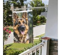 Drapeau de berger allemand 61 x 91 cm pour extérieur et intérieur - Drapeaux de jardin avec œillets verticaux double face pour décorations de cour