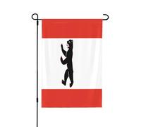Drapeau de Berlin décoratif double face - Bannière de jardin, parfaite pour la décoration extérieure et intérieure, disponible en deux tailles