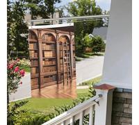 Drapeau de bibliothèque de bibliothèque pour extérieur et intérieur - Pour le printemps, l'été, l'automne, l'hiver - Drapeaux de jardin avec œillets verticaux double face - Bannière pour décorations
