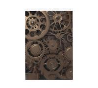 Drapeau de bienvenue à engrenages mécaniques Steampunk - 61 x 91 cm - Ne se décolore pas - Double face - Bannière d'extérieur pour cour, porche, pelouse