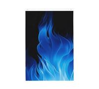 Drapeau de bienvenue à flamme bleue - 61 x 91 cm - Ne se décolore pas - Double face - Pour maison, cour, porche, pelouse