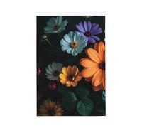 Drapeau de bienvenue aux fleurs vives - 61 x 91 cm - Ne se décolore pas - Double face - Bannière d'extérieur pour cour, porche, pelouse