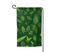 Drapeau de bienvenue avec feuilles de plantes aromatiques, décoration extérieure, drapeau de jardin toutes saisons, 30,5 x 45,7 cm, plusieurs formes