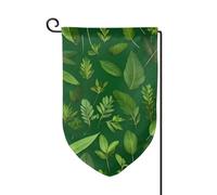 Drapeau de bienvenue avec feuilles de plantes aromatiques, décoration extérieure, drapeau de jardin toutes saisons, 30,5 x 45,7 cm, plusieurs formes