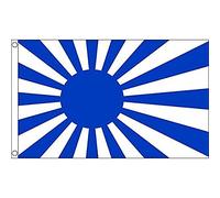 Drapeau De Bienvenue Bleu Du Soleil Levant Du Japon Double Face Bannière Décorative Suspendre Drapeau De Jardin Pour Porche Fête Extérieure 3X5 Ft