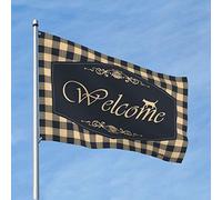 Drapeau de bienvenue chat Halloween pour chambre fille cool trucs pour garçons (60 x 90 cm)