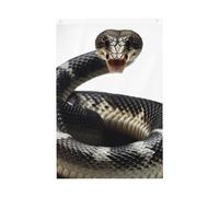 Drapeau de bienvenue Cobra Serpent 61 x 91 cm Double face Ne se décolore pas Maison Yard Flags Photo Toile de fond Bannière pour cour, porche, pelouse, décoration extérieure