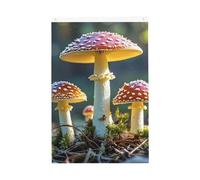 Drapeau de bienvenue coloré avec image de champignon - 61 x 91 cm - Ne se décolore pas - Double face - Bannière d'extérieur pour cour, porche, pelouse