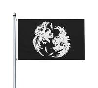 Drapeau De Bienvenue Combats De Coqs Durable Drapeaux De Cour Uv Fade Résistant Bannière Décorative Pour D'Intérieur Pelouse Maison 3X5 Ft