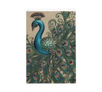 Drapeau de bienvenue de jardin avec motif paon - 61 x 91 cm - Double face - Ne se décolore pas - Pour maison, cour, porche, pelouse, décoration extérieure