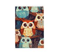 Drapeau de bienvenue de jardin en forme de hibou animé, 61 x 91 cm, ne se décolore pas, drapeau double face pour maison, cour, porche, pelouse