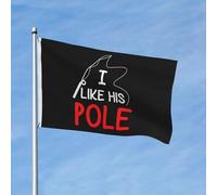 Drapeau de bienvenue double face « J'aime ses drapeaux » 90 x 150 cm, décoration murale pour chambre d'étudiant, style universitaire.