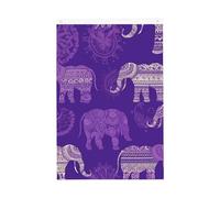 Drapeau de bienvenue éléphant violet 61 x 91 cm double face qui ne se décolore pas pour maison, cour, cour, porche, pelouse, décoration extérieure