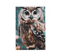 Drapeau de bienvenue en forme de chouette avec motif animal mignon - 61 x 91 cm - Ne se décolore pas - Double face - Bannière d'extérieur pour cour, porche, pelouse