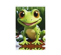 Drapeau de bienvenue en forme de grenouille mignonne - 61 x 91 cm - Ne se décolore pas - Double face - Bannière d'extérieur pour cour, porche, pelouse