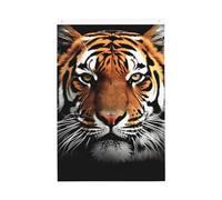 Drapeau de bienvenue en forme de tête de tigre - 61 x 91 cm - Double face - Ne se décolore pas - Pour maison, cour, porche, pelouse, décoration extérieure