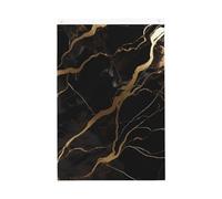 Drapeau de bienvenue en marbre noir et doré 61 x 91 cm - Ne se décolore pas - Double face - Bannière d'extérieur pour cour, porche, pelouse