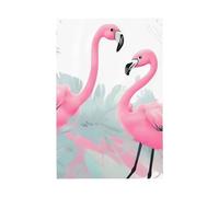 Drapeau de bienvenue flamant rose 61 x 91 cm - Double face - Pour maison, cour, porche, pelouse