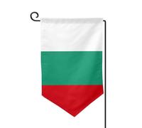 Drapeau de bienvenue imprimé drapeau bulgare - Décoration extérieure - Pour jardin et terrasse - 30,5 x 45,7 cm - Plusieurs formes