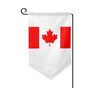 Drapeau de bienvenue imprimé drapeau canadien pour décoration extérieure - Pour jardin et terrasse - 30,5 x 45,7 cm - Plusieurs formes