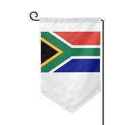 Drapeau de bienvenue imprimé drapeau d'Afrique du Sud - Décoration extérieure - Pour jardin et terrasse - 30,5 x 45,7 cm - Plusieurs formes