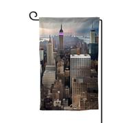 Drapeau de bienvenue imprimé New York Fashion City - Décoration extérieure - Pour jardin et terrasse - 30,5 x 45,7 cm - Plusieurs formes