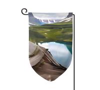 Drapeau de bienvenue imprimé parc national des glaciers, décoration extérieure, drapeau de jardin toutes saisons, 30,5 x 45,7 cm, plusieurs formes