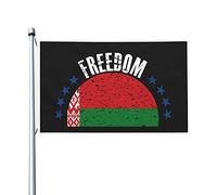 Drapeau de Bienvenue La Biélorussie et la liberté Bannière de Cour pour | Patio 3x5 FT Double Face Drapeau décoratif Durable Bannière décorative pour Fête Maison