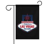 Drapeau De Bienvenue Las Vegas Suspendre Drapeau Uv Fade Résistant Bannière De Cour Pour Fête Porche D'Intérieur 12X18 Inch