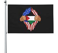 Drapeau De Bienvenue Le Sang De Palestine Coule Dans Mes Veines Amusant Bannière De Cour Durable Drapeaux Décoratif Pour Pelouse Maison Porche 3X5 Ft