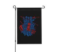 Drapeau De Bienvenue Musiciens D'Orchestre Imperméable Drapeau Décoratif Durable Bannière De Cour Pour Extérieure Patio Intérieur 12X18 Inch