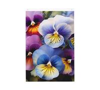 Drapeau de bienvenue Pansy Perfection - 61 x 91 cm - Ne se décolore pas - Double face - Bannière d'extérieur pour cour, porche, pelouse