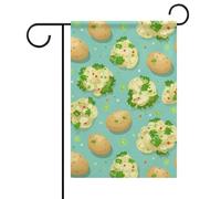 Drapeau De Bienvenue Salade De Pommes De Terre Suspendre Drapeau De Jardin Amusant Bannière De Cour Pour Extérieure Pelouse D'Intérieur 12X18 Inch