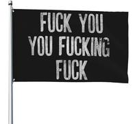 Drapeau De Bienvenue Va Te Faire Foutre, Espèce De Connard Amusant Bannière Uv Fade Résistant Drapeaux De Jardin Pour Extérieure Porche Ferme 3X5 Ft