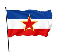 Drapeau De Bienvenue Yougoslavie Amusant Bannière Uv Fade Résistant Drapeau Pour Maison Vacances Balcon 3X5 Ft
