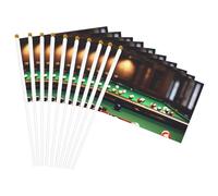 Drapeau de billard léger à main double face pour fête, défilé, décoration d'intérieur, célébrations