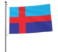 Drapeau de Bohuslän 60 x 90 cm, double face, résistant, pour intérieur et extérieur, décoration de patio.