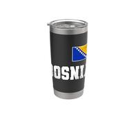 Drapeau de Bosnie - Supporters Bosniaques Fiers Gobelet isotherme en acier inoxydable double paroi