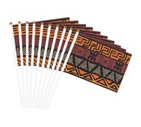 Drapeau de boue africain à imprimé tribal léger double face pour fête, défilé, décoration d'intérieur, célébrations