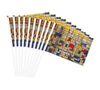 Drapeau de boue africain imprimé tribal polyvalent pour mariage, anniversaire, vacances, sport, défilé