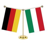 Drapeau de bureau de l'amitié de la Hongrie Allemagne 30 cm Petit bureau hongrois Allemagne Hungary