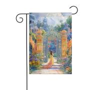 Drapeau De Camion 30X45Cm Jardin De La Cité Perdue Drapeau De Jardin D'Hiver Élégant Signes De Jardin Pour Saisons, Jardin, Fête