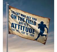 Drapeau de camping-car Talent May Get You On The Field Drapeau Patio Bar Accessoires Yard Art (60 x 90 cm)