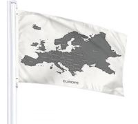Drapeau de carte 4x6 FT Europe Carte Pays-Bas Portugal Italie Espagne Royaume-Uni France Drapeaux extérieurs Grand Bienvenue Yard Bannières Maison Jardin Cour Pelouse Décor
