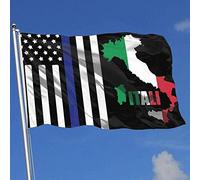 Drapeau de carte d'Italie 0,9 x 1,5 m imprimé sur un seul côté Bienvenue bannière de drapeau de famille