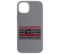 Drapeau de Charleston County en Caroline du Sud Pompier Fin Ligne Rouge Coque pour iPhone 14 Plus