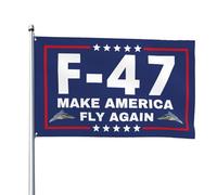 Drapeau de chasse 4 x 6 pieds - Bannière de jardin avec message pro-américain « Make America Fly Again »